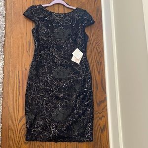 NWT Calvin Klein Sequin Embellished Cocktail Dress